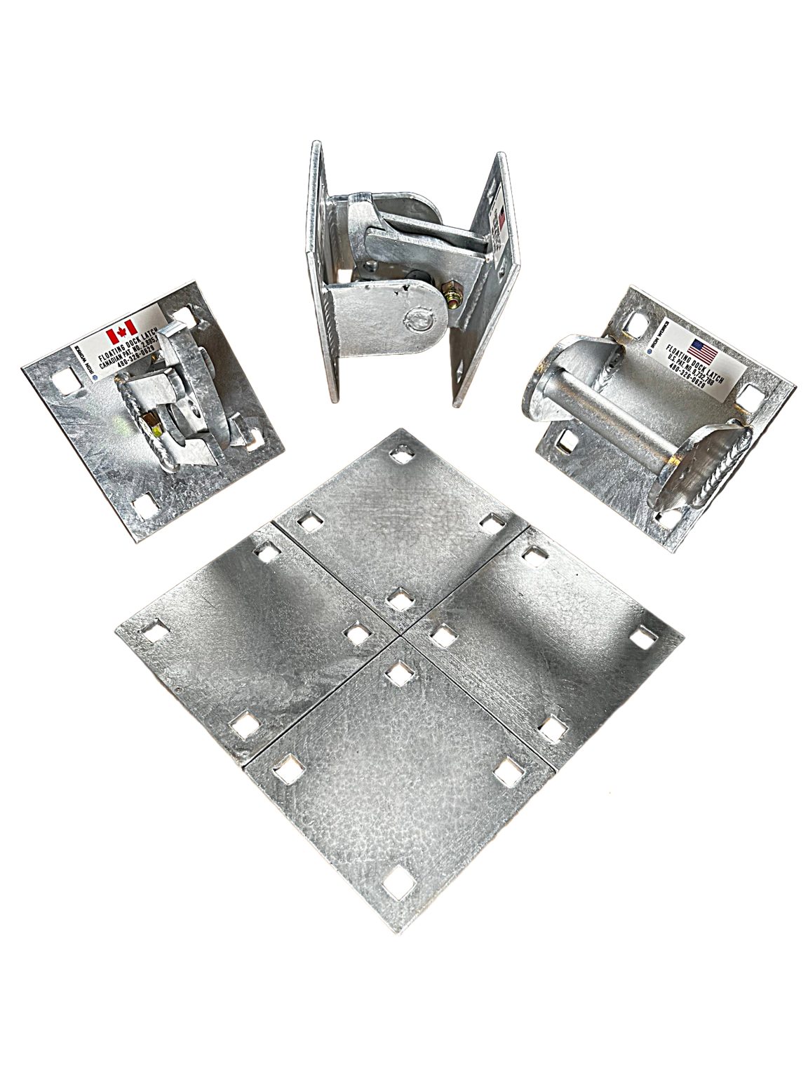 Complete Floating Dock Hinge Kit Galvanized