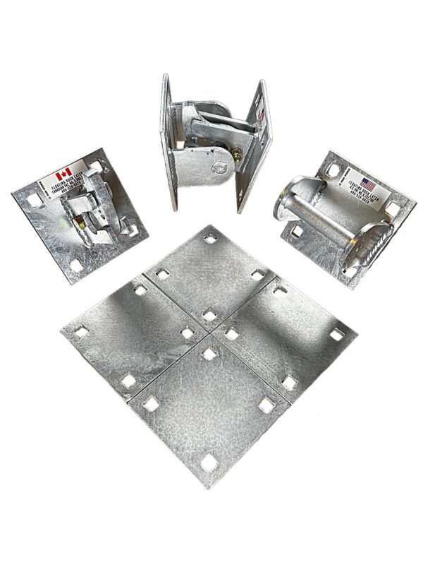 Floating Dock Hinge Kit, self-latching system, Structural Steel, Hot Dipped Galvanized