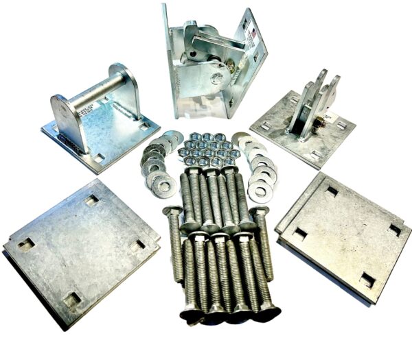 Floating Dock Hinge Kit, self-latching system, Structural Steel, Hot Dipped Galvanized