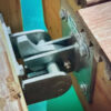 dock hinge photo, installed