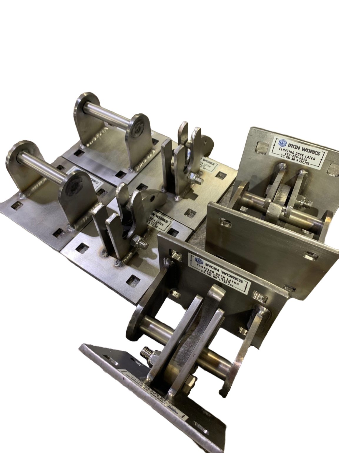 Complete Floating Dock Hinge Kit Stainless